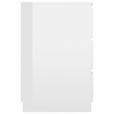 vidaXL kirjutuslaud, kõrgläikega valge, 140 x 50 x 77 cm puitlaastplaat