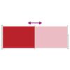 vidaXL lahtit&otilde;mmatav k&uuml;lgsein, 160 x 500 cm, punane