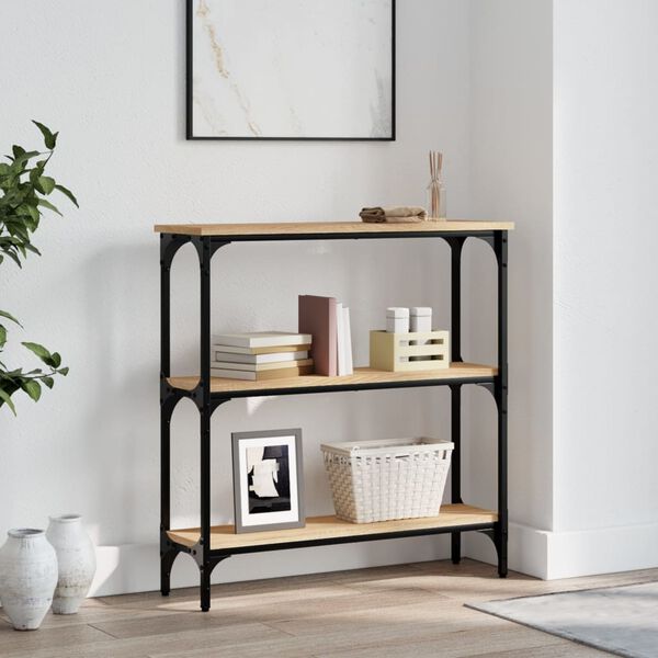 vidaXL konsoollaud Sonoma tamm 75 x 22,5 x 75 cm töödeldud puit