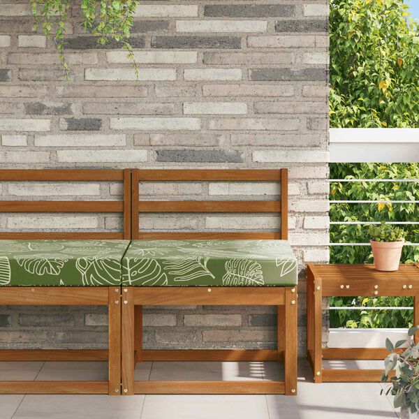 vidaXL V&auml;lim&ouml;&ouml;blitugi patja Lehe Kujundus 60 x 60 x 8 cm Pol&uuml;ester