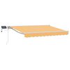 vidaXL Manuaalne varikatus LED-idega Liivakarva 2,5 x 2 m