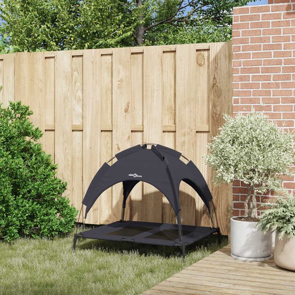 vidaXL Koeravoodi Must 92 x 77 x 82,5 cm Teras