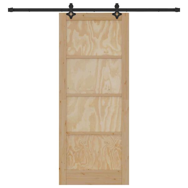 vidaXL Libisev uks ORKDAL Pruun 86 x 211 cm Tahke mänd