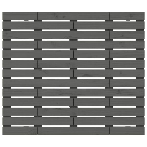 vidaXL seinale kinnitatav voodipeats, hall, 126x3x91,5 cm, m&auml;nnipuit