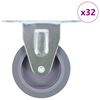 vidaXL 32 tk fikseeritud rattaid 75 mm