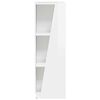 vidaXL K&uuml;ljerega shelf Kergelt l&auml;ikiv valge 33 x 32 x 100,5 cm