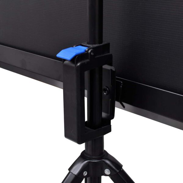 vidaXL Projektsiooniekraan Must ja Valge 89 tolli Metall ja Pol&uuml;ester