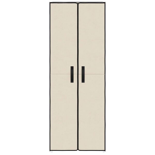 vidaXL kingakapp, kreemjas, 60 x 30 x 166 cm, kangas