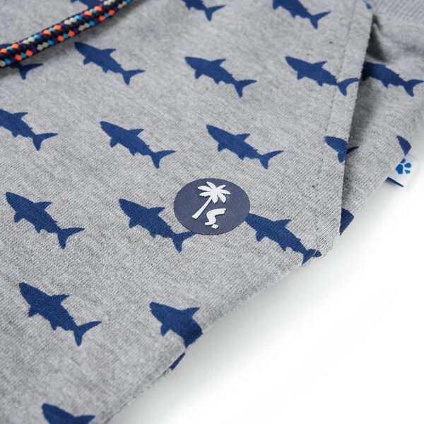 Laste l&uuml;hikesed p&uuml;ksid pingutusn&ouml;&ouml;riga, helehall melange, 140