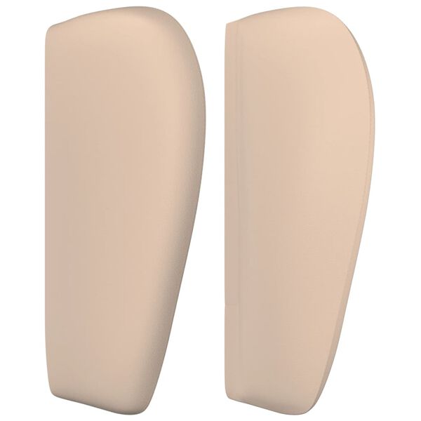 vidaXL voodipeats servadega, cappuccino, 183x23x78/88 cm, kunstnahk