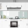 vidaXL K&ouml;gi Splashback 2 pcs Valge 110 x 60 cm karastatud klaas