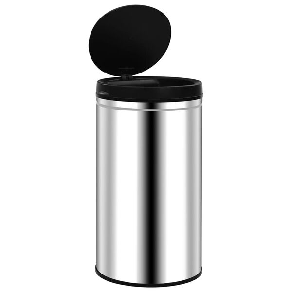 vidaXL automaatanduriga prügikast 60 l roostevaba teras