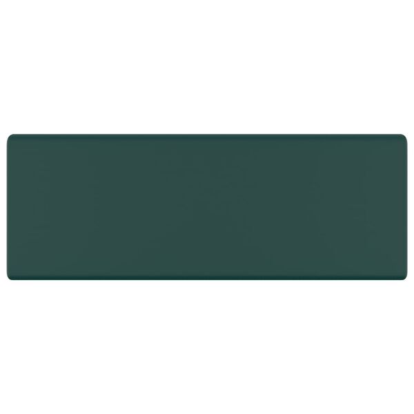 vidaXL valamu, kandiline matt tumeroheline 41 x 41 cm keraamiline