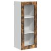 vidaXL Seinaklaasikapp LUCCA Suitsutatud tamm 40 x 31 x 100 cm