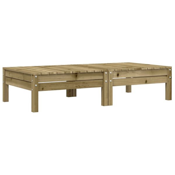 vidaXL aia jalapingid istmepatjadega 2 tk, immutatud männipuit