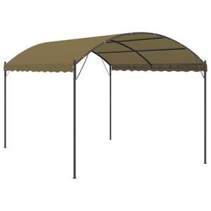 vidaXL varjualune 4 x 3 x 2,6 m pruunikashall 180 g/m&sup2;