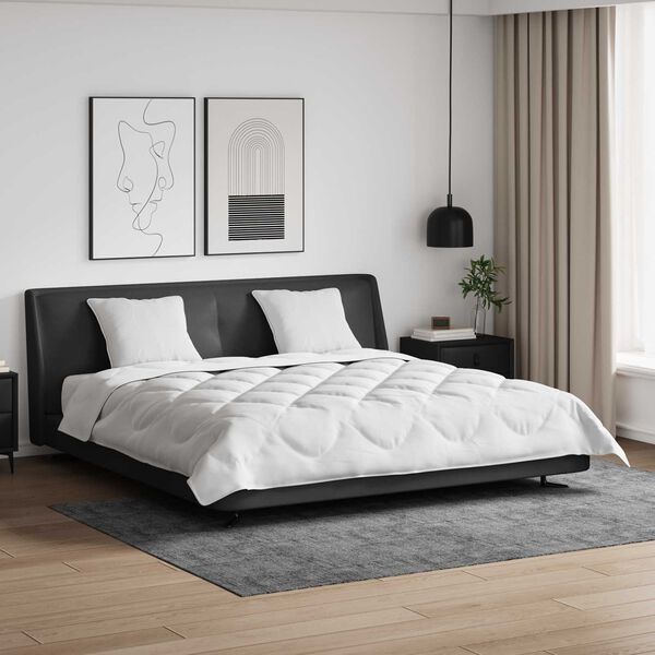 vidaXL Suletekk padjaga 3 pcs Valge Mikrofiiber