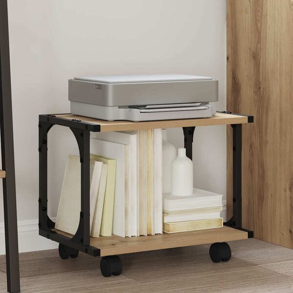 vidaXL Printeri alus Käsitööpuu 41 x 28 x 33.5 cm Tehispuit