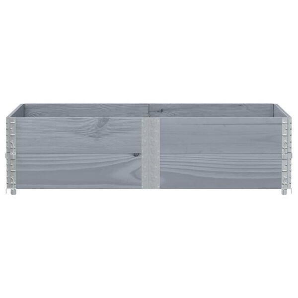 vidaXL kaubaaluste &auml;&auml;red 2 tk, hall, 150x100 cm, toekas m&auml;nnipuit