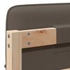 vidaXL Polsterdatud voodiots peaga Pruun ja taupe 80 cm Tahke m&auml;nd