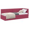 vidaXL Nurgavoodi raam peaga Veinpunane 80 cm x 200 cm Samet