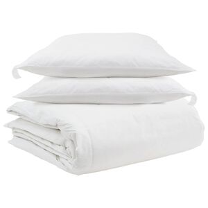 vidaXL Teki komplekt padjaga 3 pcs Valge Down Feather