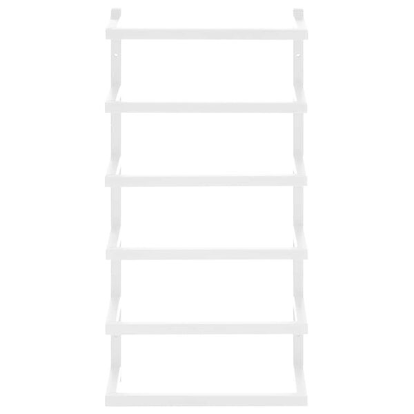 vidaXL r&auml;tikurest, valge, 24 x 12 x 48 cm, teras