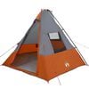 vidaXL Tipi telk katusega Hall ja oranž 383 x 338 x 217 cm taft