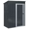 vidaXL Aiakujud Antratsiit 137 x 81 x 180 cm Metall