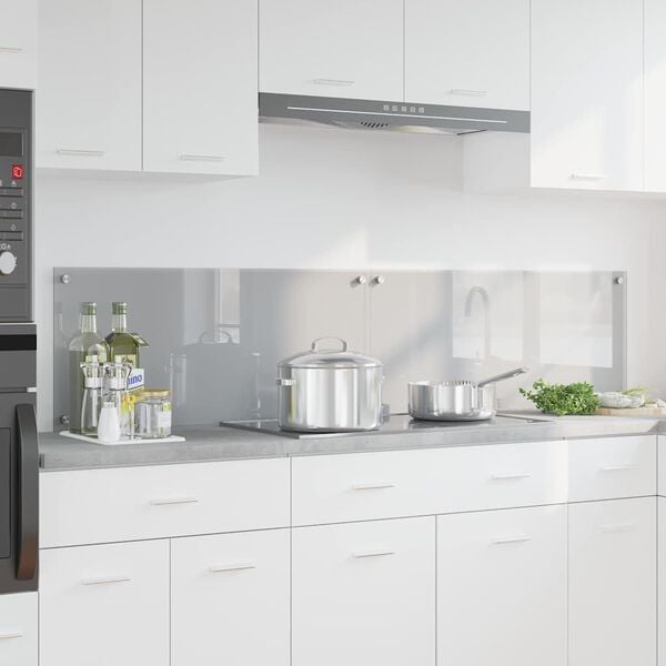 vidaXL K&ouml;gi Splashback 2 pcs Helehall 90 x 40 cm karastatud klaas