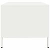 vidaXL diivanilaud valge 101,5x50x43,5 cm k&uuml;lmvaltsitud teras