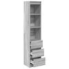 vidaXL Highboard Hall Sonoma 37,5x35x180 cm Engineered Wood