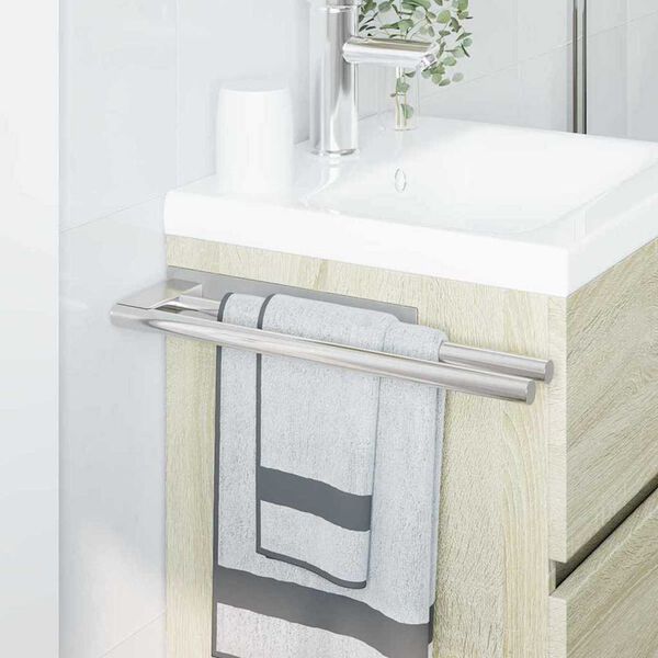 vidaXL R&auml;tikurek H&otilde;bedane 40 x 9 x 4 cm Roostevaba teras