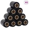 vidaXL Stretch Films 50 tk must 23 µm 10 cm x 150 m
