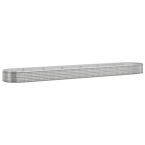 vidaXL aia taimelava, galvaniseeritud teras, 544x100x36 cm, h&otilde;bedane