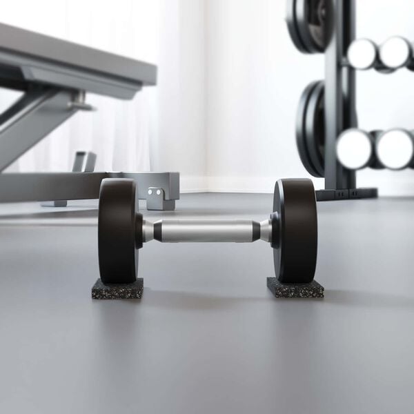 vidaXL Kummikool Must Kumm