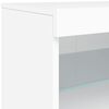 vidaXL puhvetkapp LED-tulega, valge, 162x37x67 cm