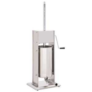 vidaXL manuaalne vorstit&auml;itemasin, h&otilde;bedane, 15 l, roostevaba teras