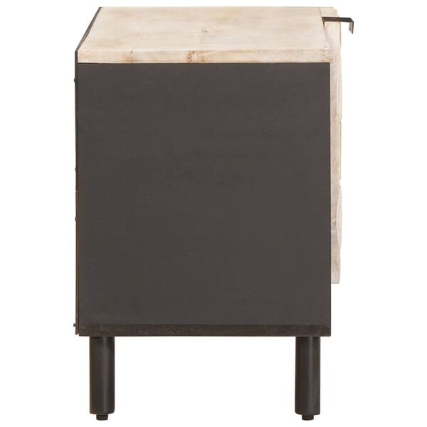 vidaXL Telerikapp ladustamisega Valge pesu viimistlus 80 x 33 x 46 cm