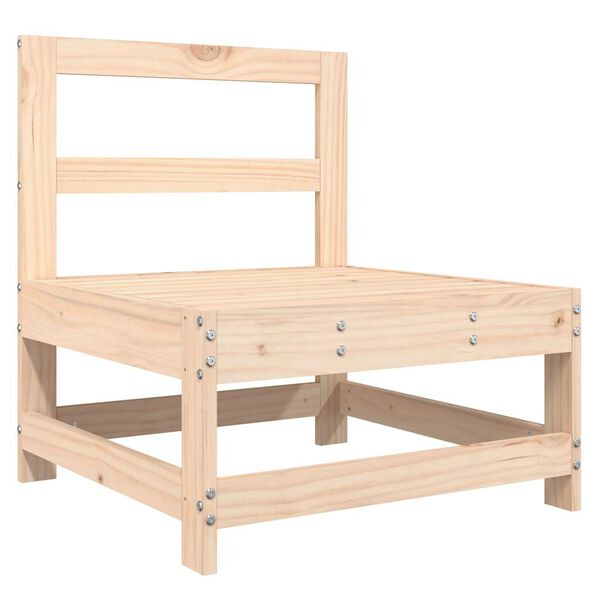 vidaXL keskmine diivaniosa patjadega, m&auml;nnipuit