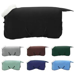 vidaXL Hobuste K&auml;tter Must 75 cm Polaarflee&ccedil;