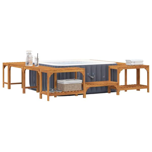 vidaXL Ruutvine Väli Kuumavee Vann Karp Pruun 230 x 230 cm