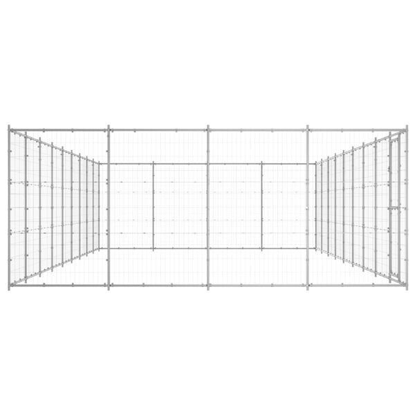 vidaXL koeraaedik, tsingitud teras, 43,56 m&sup2;