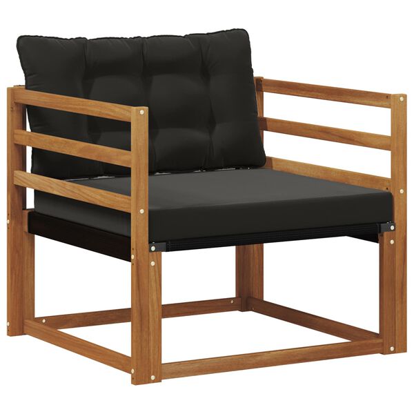 vidaXL V&auml;li diivanikomplekt Tugev acacia puit ja Textilene Neutraalne