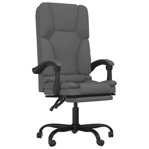 vidaXL massaažitool kontorisse, lamav, tumehall, kangas