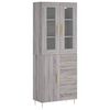 vidaXL k&otilde;rge kapp, hall Sonoma tamm, 69,5 x 34 x 180 cm, tehispuit