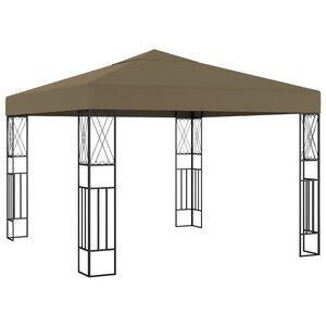 vidaXL varjualune 3 x 3 m pruunikashall, kangas