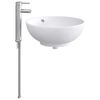 vidaXL Vannitoa pesu kauss Kroom 44 x 44 x 16 cm Metall