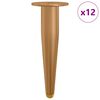 vidaXL Seismispoot 12 pcs Kuldne 98 x 40 mm Raud