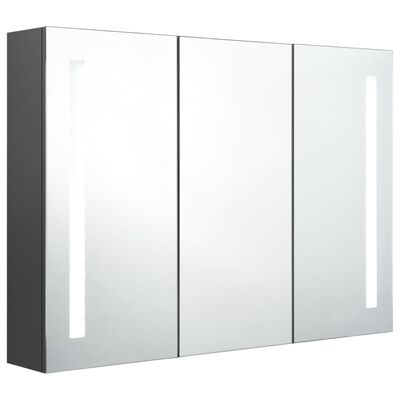vidaXL LED vannitoa peegelkapp, 89 x 14 x 62 cm, hall